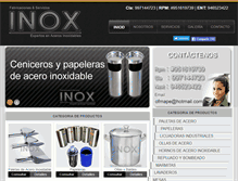 Tablet Screenshot of fabricacionesinox.com